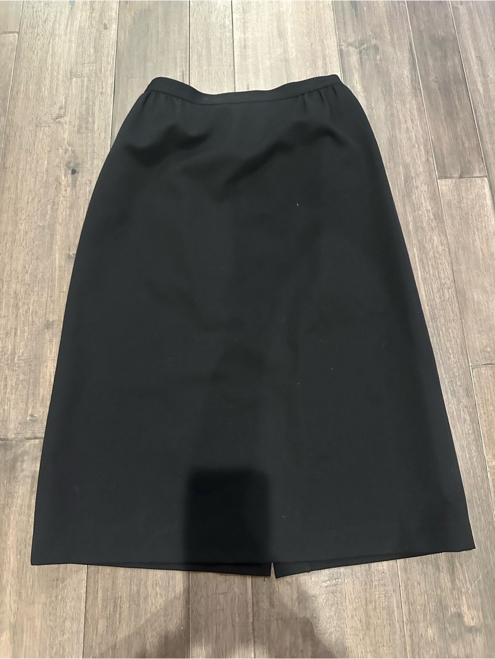 Harve Benard Classic Black Midi Skirt 100% Pure Wool
